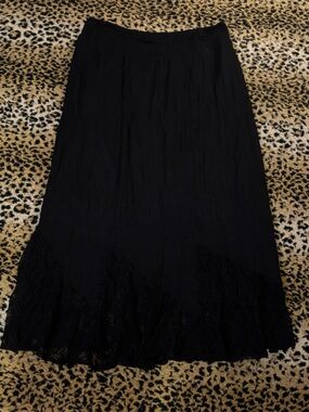 size medium apt. 9 black lace maxi skirt